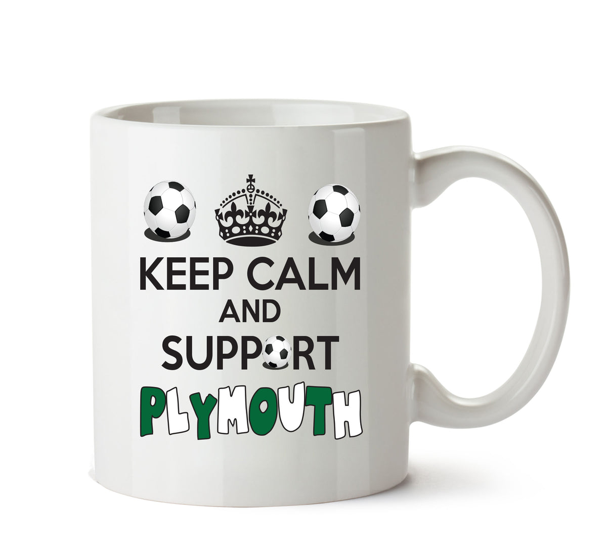 Keep Calm And Support Plymouth Mug Football Mug Adult Mug Office Mug – printed mug product image 1