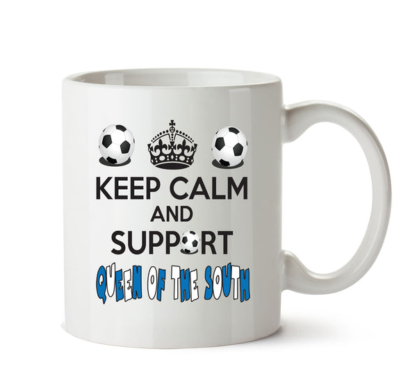 Keep Calm And Support Queen Of The South Mug Football Mug Adult Mug Office Mug – printed mug product image 1