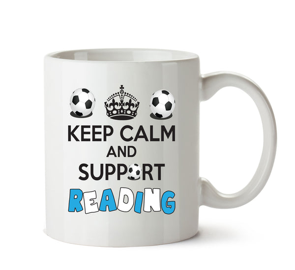 Keep Calm And Support Reading Mug Football Mug Adult Mug Office Mug – printed mug product image 1