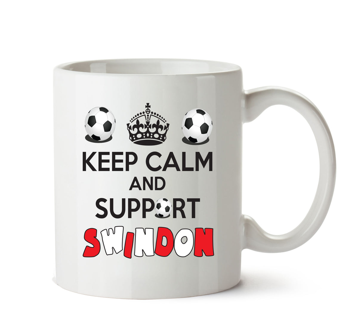 Keep Calm And Support Swindon Mug Football Mug Adult Mug Office Mug – printed mug product image 1