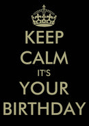 Personalised Keep Calm Its Your Birthday INSPIRED Adult RUDE Birthday Card
