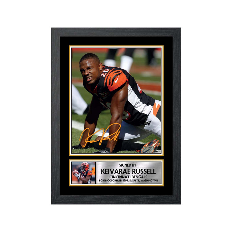 KeiVarae Russell 2 Limited Edition Football Signed Print - American Footballer