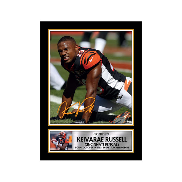KeiVarae Russell 2 American Football Printed Signature Print