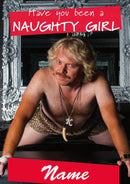 Personalised Keith Lemon Naught Girl INSPIRED Adult RUDE Birthday Card