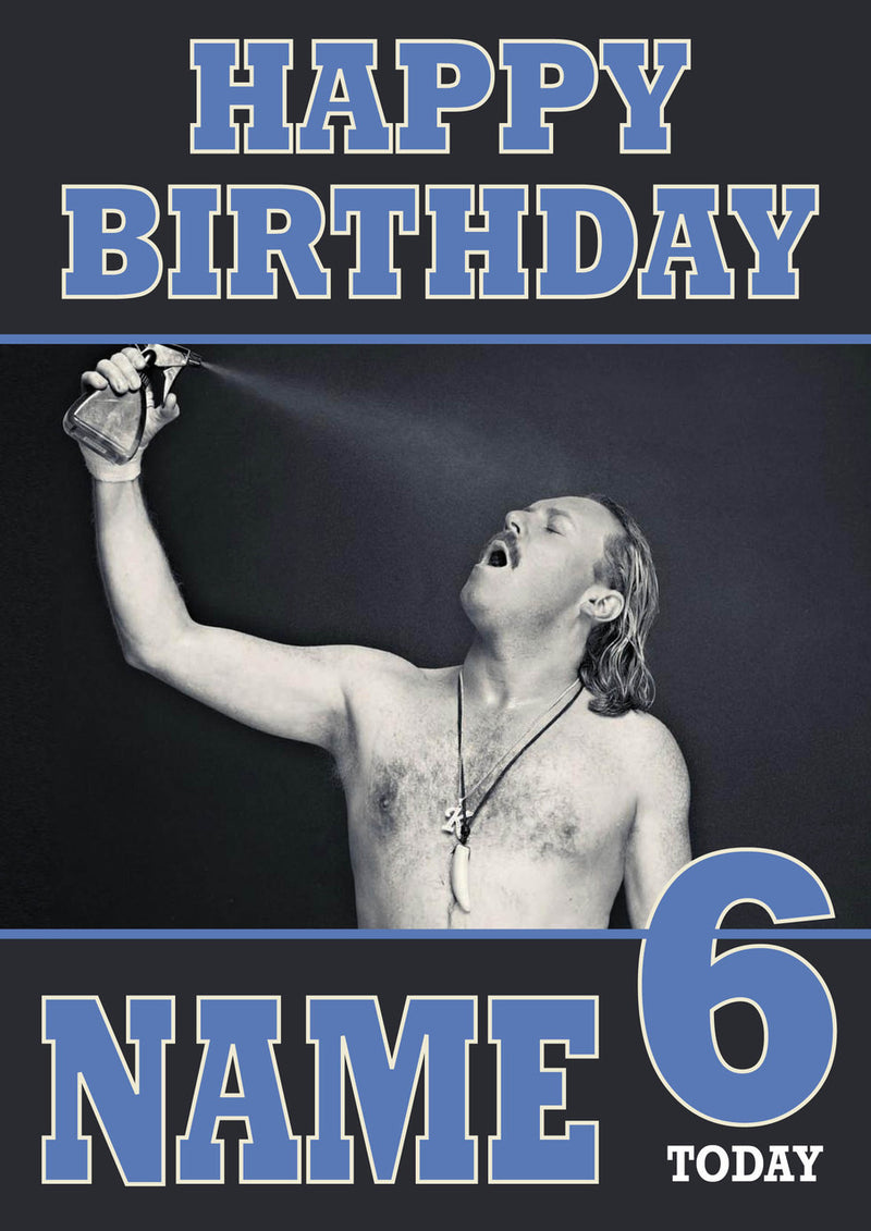 Personalised Keith Lemon Model INSPIRED Adult RUDE Birthday Card