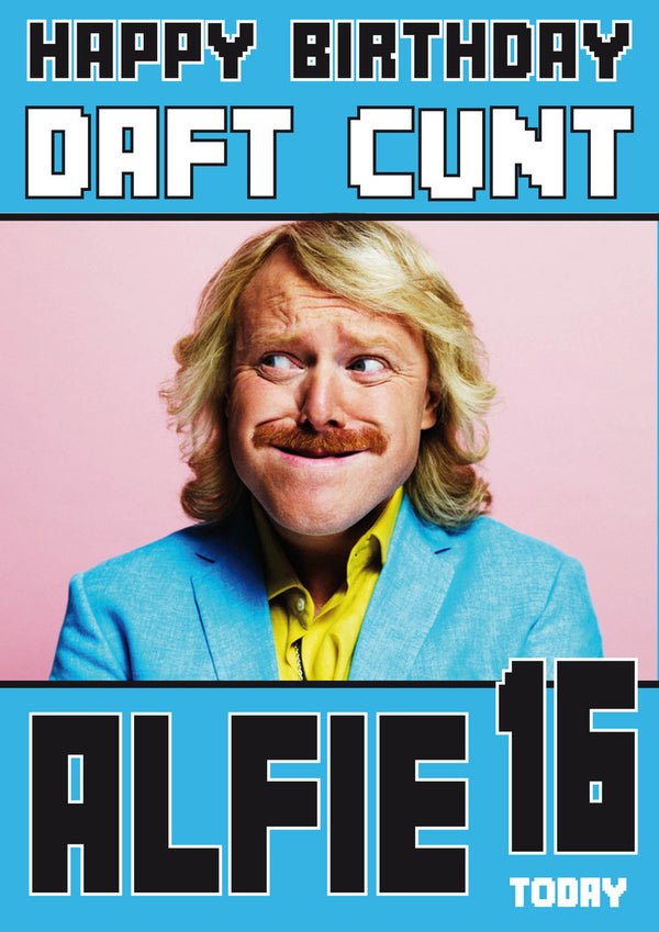 Personalised Keith Lemon Adult INSPIRED Adult RUDE Birthday Card