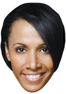 KELLY HOLMES JB - Athletics Fancy Dress Cardboard Celebrity Party Face Mask
