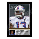Kelvin Benjamin 1 Limited Edition Football Signed Print - American Footballer