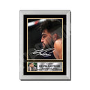 Kelvin Gastelum Limited Edition MMA Wrestler Signed Print - MMA Wrestling