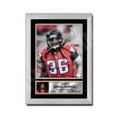 Kemal Ishmael 1 Limited Edition Football Signed Print - American Footballer