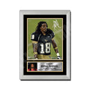 Kemal Ishmael 2 Limited Edition Football Signed Print - American Footballer