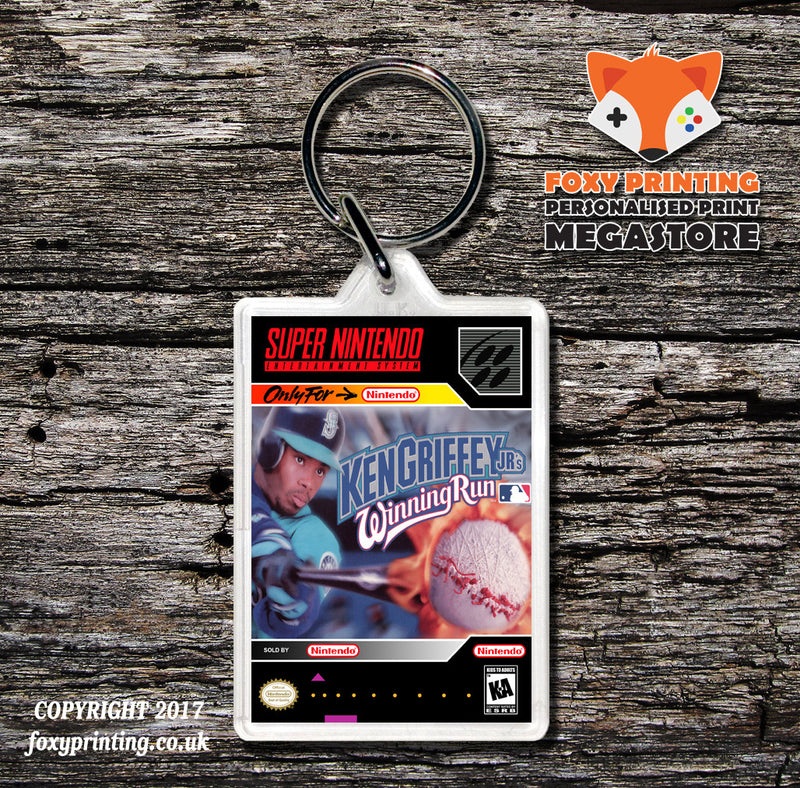 Ken Grffy Jr's Winning Run Game Inspired Retro Gaming Keyring