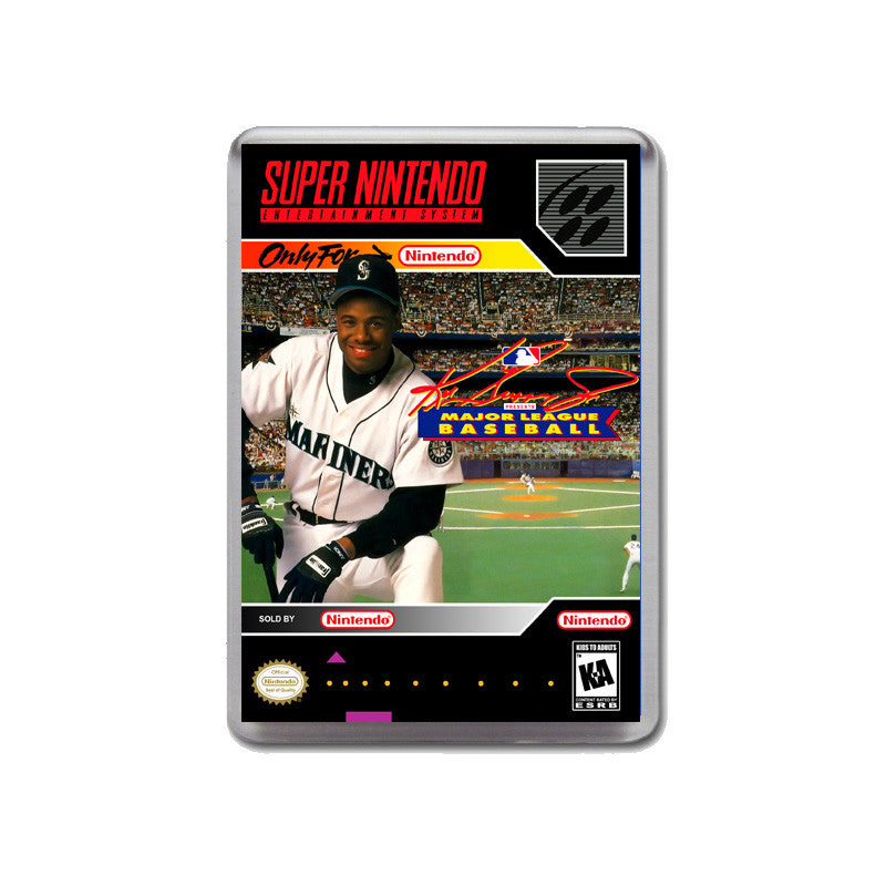 Ken Griffy Jr Presents Major League Baseball - SNES Inspired Game Retro Gaming Magnet
