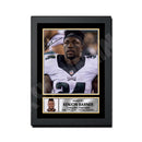 Kenjon Barner 2 Limited Edition Football Signed Print - American Footballer
