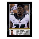 Kenjon Barner 2 Limited Edition Football Signed Print - American Footballer