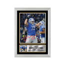 Kenny Wiggins Limited Edition Football Signed Print - American Footballer