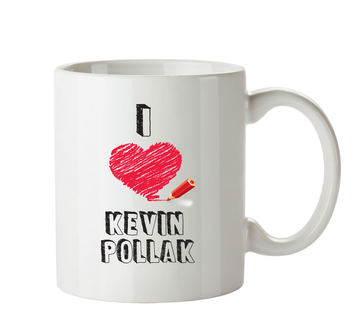 I Love Kevin Pollak Celebrity Mug Office Mug – printed mug product image 1