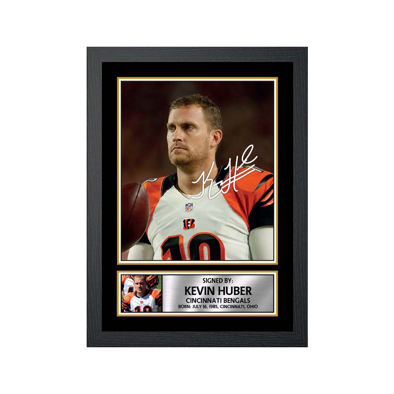 Kevin Huber 2 Limited Edition Football Signed Print - American Footballer