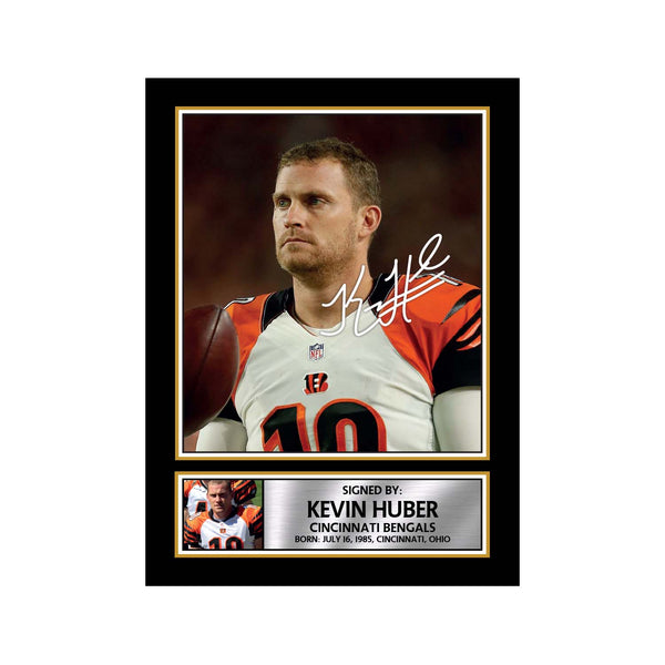Kevin Huber 2 American Football Printed Signature Print