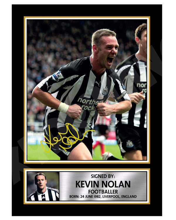 Kevin Nolan 2 Football Player Printed Signature Print