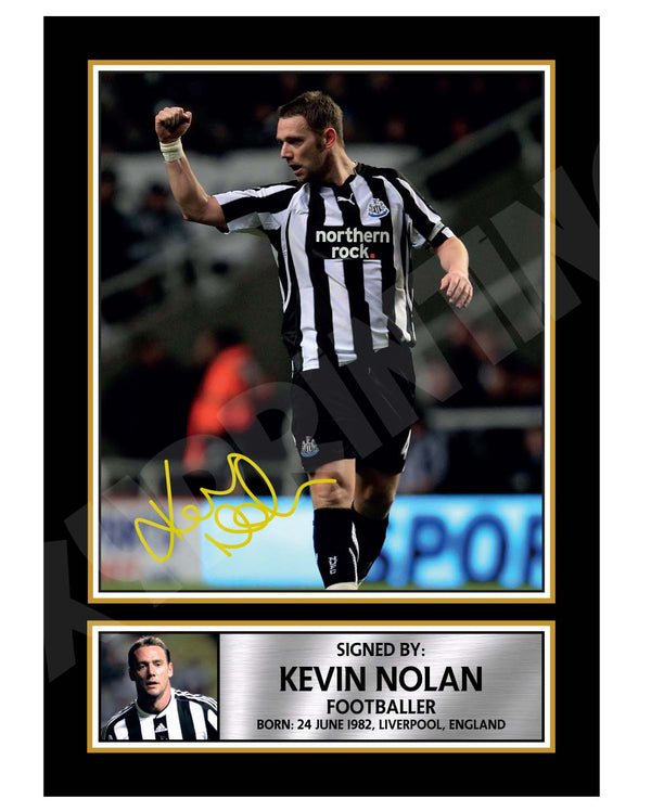 Kevin Nolan (1) Football Player Printed Signature Print