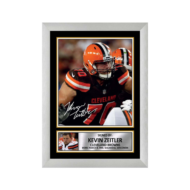Kevin Zeitler 2 Limited Edition Football Signed Print - American Footballer