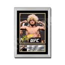 Khabib Nurmagomedov 3 Limited Edition MMA Wrestler Signed Print - MMA Wrestling