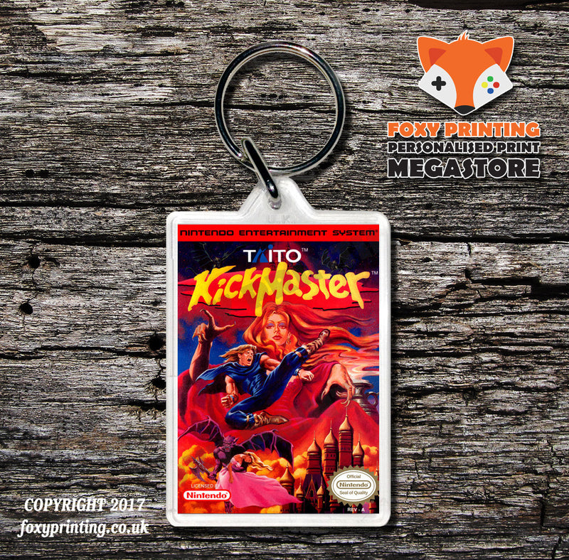 Karnov Retro NES Game Cover Art Gaming Keyring