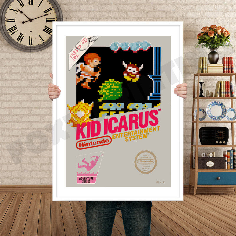 Kid Icarus Retro GAME INSPIRED THEME Nintendo NES Gaming A4 A3 A2 Or A1 Poster Art 331