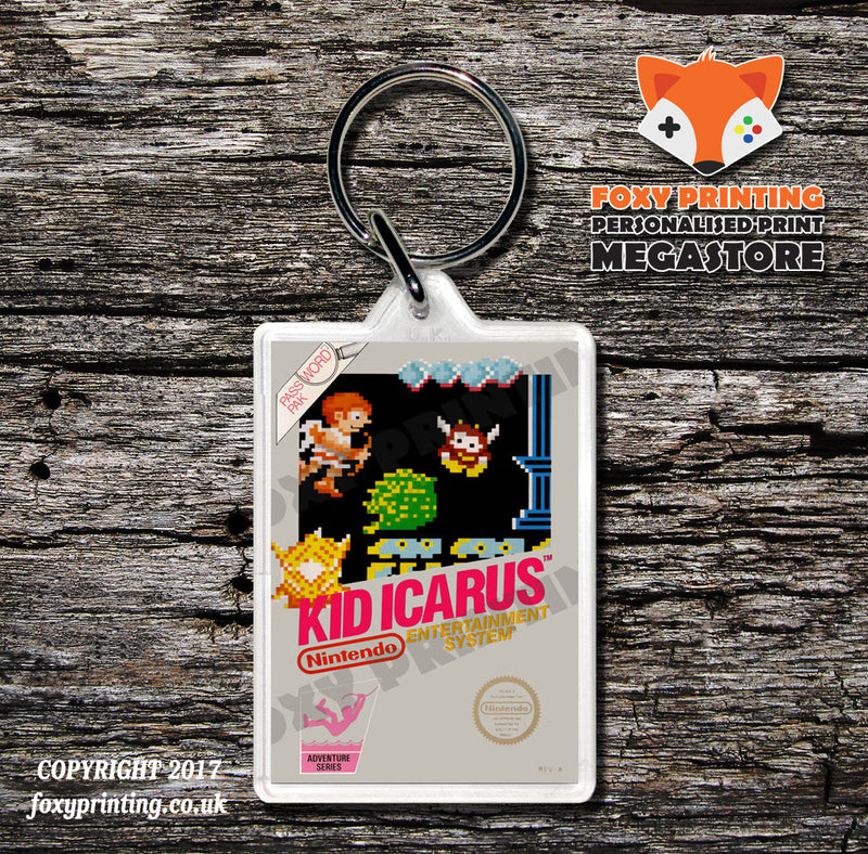 Kickle Cubicle Retro NES Game Cover Art Gaming Keyring