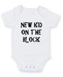 Kid On The Block Personalised Baby Boy Girl Unisex Short Sleeve Bodysuit