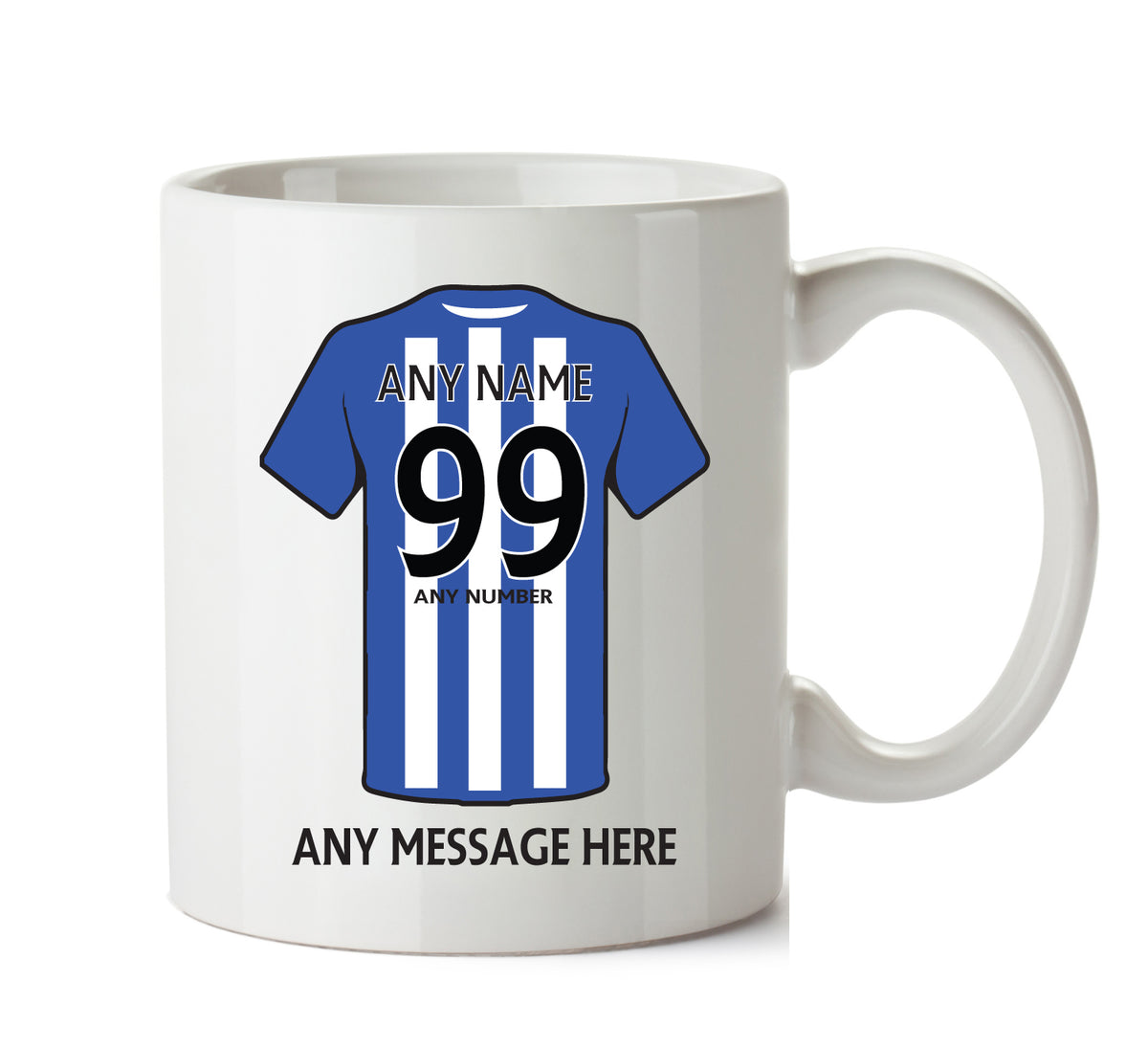 Kilmarnock Football Team Mug Personalised Birthday Age And Name – printed mug product image 1