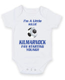 Kilmarnock Fan Starting Football Fan Baby Grow Bodysuit