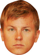 Kimi Raikkonen FORMULA 1 Celebrity Face Mask Fancy Dress Cardboard Costume Mask