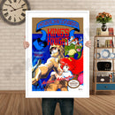 Kings Knight Retro GAME INSPIRED THEME Nintendo NES Gaming A4 A3 A2 Or A1 Poster Art 334