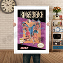 Kings Of The Beach Retro GAME INSPIRED THEME Nintendo NES Gaming A4 A3 A2 Or A1 Poster Art 336