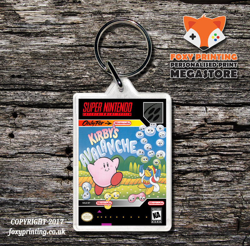 Kirby's Avalanche Game Inspired Retro Gaming Keyring