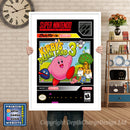 Kirby's Dream Land 3 Super Nintendo GAME INSPIRED THEME Retro Gaming Poster A4 A3 A2 Or A1