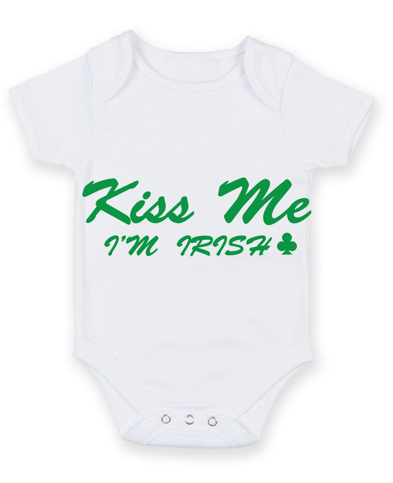 Kiss Me I'm Irish Baby Grow Bodysuit