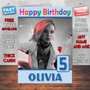 Personalised Kitsune Lawbreakers Inspired Style Game Kids Inspired Birthday Card (SA)