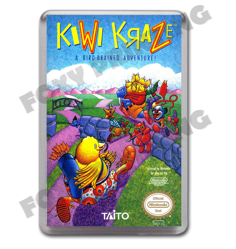 Kiwi Kraze Retro Nintendo NES Game Inspired Fridge Magnet 338