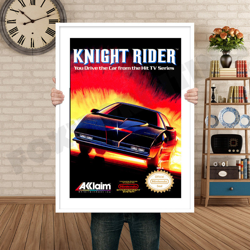 Knight Rider Retro GAME INSPIRED THEME Nintendo NES Gaming A4 A3 A2 Or A1 Poster Art 339