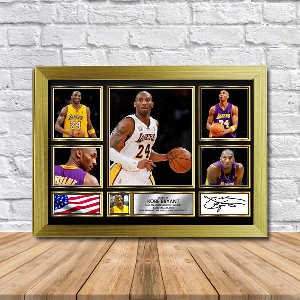 Kobe Bryant Printed Signature Print