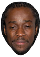 KOFI KINGSTON JB - TV Star Fancy Dress Cardboard Celebrity Party Face Mask