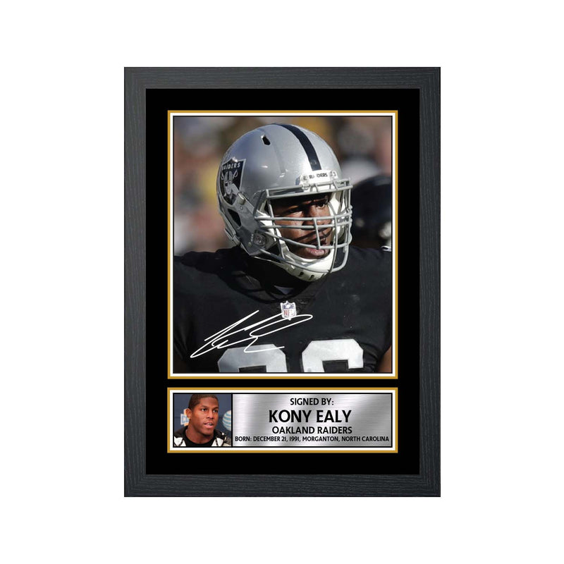 Kony Ealy Limited Edition Football Signed Print - American Footballer