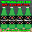 PERSONALISED Kopperberg Mixed Fruit Bottle Label - custom name bottle lables