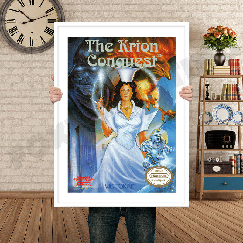 Krion Conquest Retro GAME INSPIRED THEME Nintendo NES Gaming A4 A3 A2 Or A1 Poster Art 341