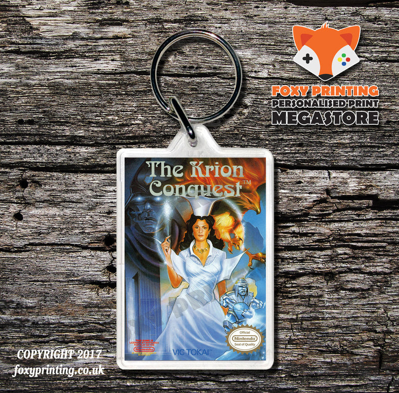 KO Boxing George Forman Retro NES Game Cover Art Gaming Keyring