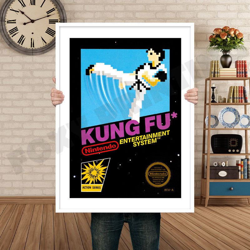 Kung Fu Retro GAME INSPIRED THEME Nintendo NES Gaming A4 A3 A2 Or A1 Poster Art 342