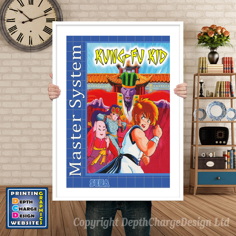 Kungfu Kid 4 Inspired Retro Gaming Poster A4 A3 A2 Or A1